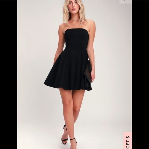 Express Dresses & Skirts - Black strapless dress